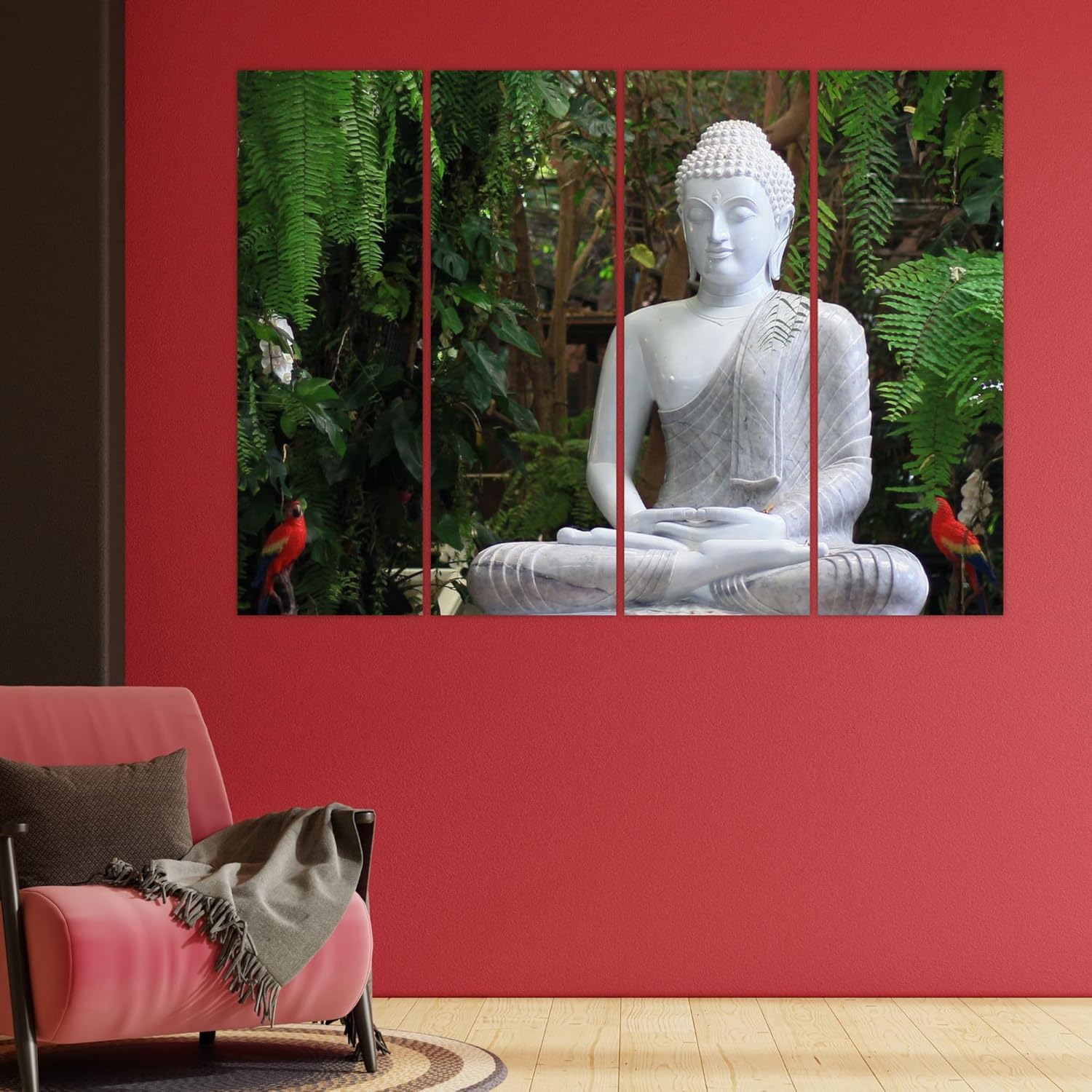 inep-b0cghwtm8v-buddha-tiful-4-panel-framed-wall-art-that_ll-zen-your-walls---ready-to-hang-multi-frame-bliss-(33x24-inches)-panels-shown-close-up-highlighting-matte-finish..jpg